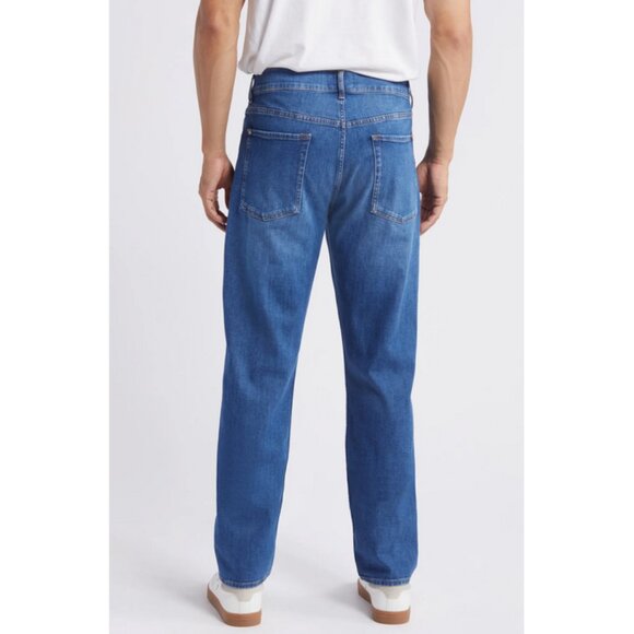 7 For All Mankind Left Hand The Straight Jeans in Pitch - Picture 3 of 15